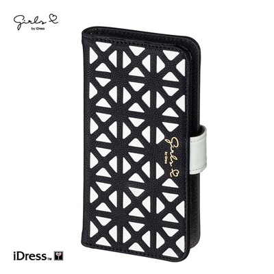 ...おっと違うわ，便利な機能満載のGIRLSi（ガールズアイ）手帳型マルチケース！パンチング （ブラック×ホワイト） SMC-C20 [各種スマートフォン用]