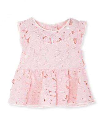 ペプラムレースブラウス