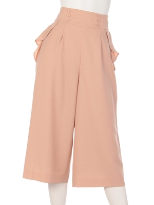 フリルハイウエストガウチョパンツ