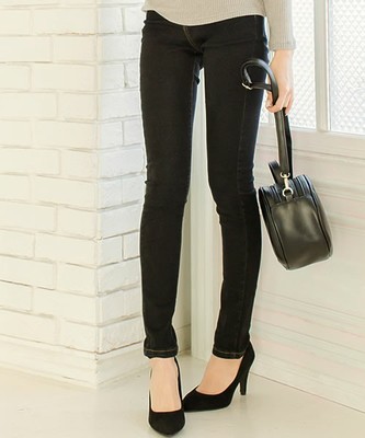 ハイウエストスキニー美脚デニムパギンス