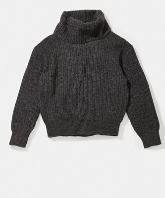 オフタートルネックニット