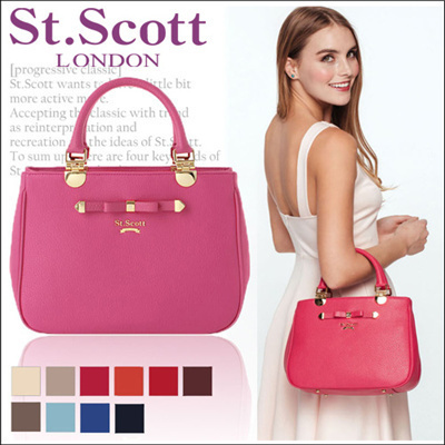 【St.Scott LONDON セントスコットロンドン】ハンドバッグ　斜め掛け
