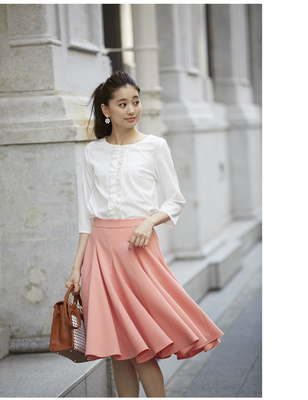 前フリルブラウス