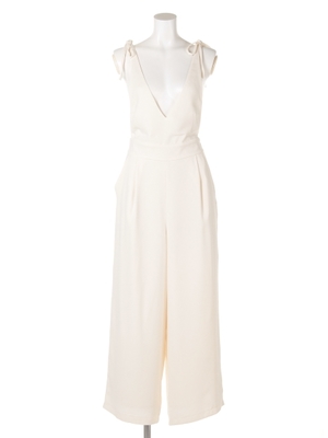 肩リボンロンパース