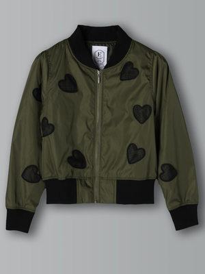 ハートレースブルゾン