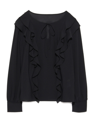 シンプルフリルブラウス