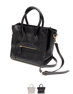  ショルダー紐付きトートバッグ