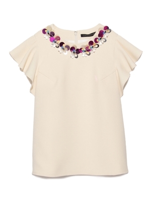 [L.B CANDY STOCK]袖ビジュートップス