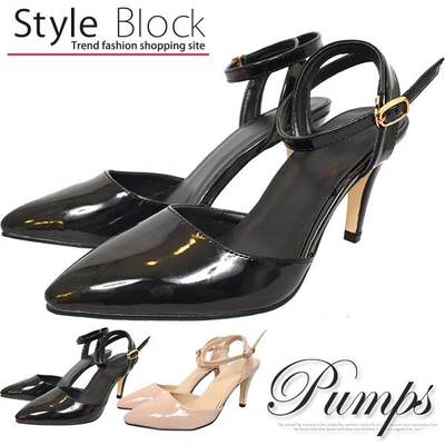 アンクルベルト美脚パンプス