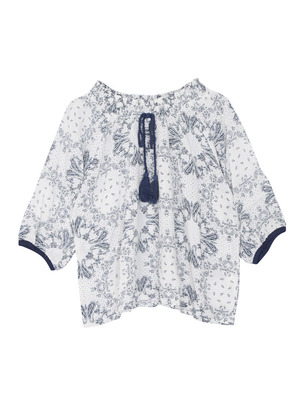 ペイズリーシャーリングチュニック