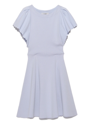 スカラップニットワンピース