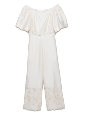 Lily Brown 裾刺繍ロンパース