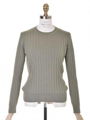 エリサ リブクルーネックプルオーバー