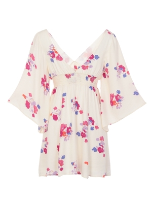 Flair Sleeve Mini Dress