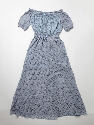 フェザーシフォンマキシドレス