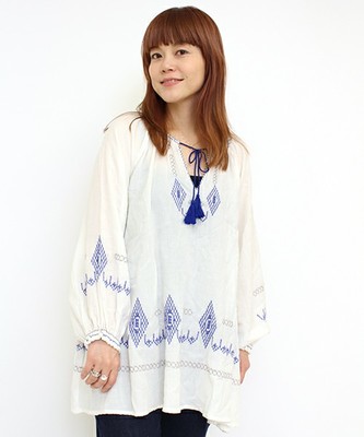 【Omekashi】刺繍チュニック