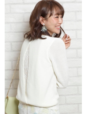 バックデザインニットプルオーバー【2/29(月)PM23:59販売終了決定】