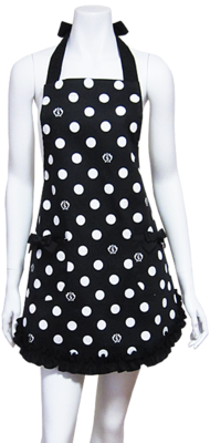 水玉スリムエプロン