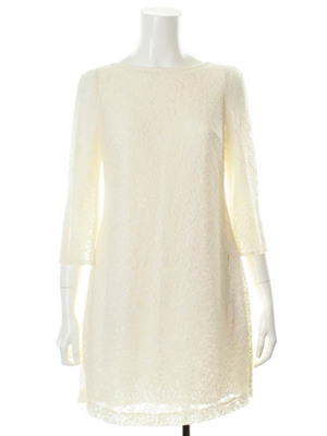 バック切替レースサックワンピース