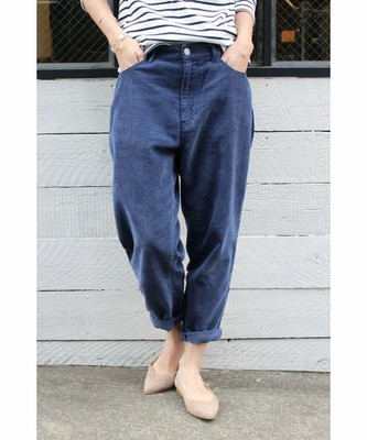 ホソコールテーパードパンツ