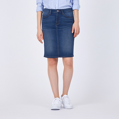 デニムルックタイトスカート