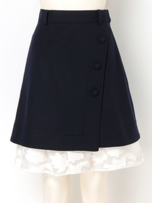 Swingle（スウィングル） ウール1/60アッシュクスムースダイケイスカート