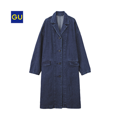 GUデニムチェスターコート