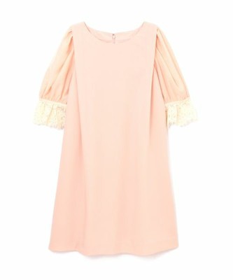 ◆【CanCam 4月号掲載】【Can買い愛テム】ROMANTIC LACE SLEEVE DRESS