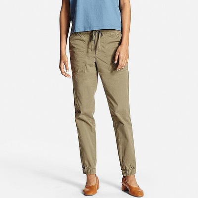 コットンブレンドジョガーパンツ+