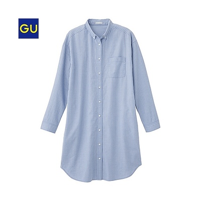 オックスフォードシャツワンピース（長袖）