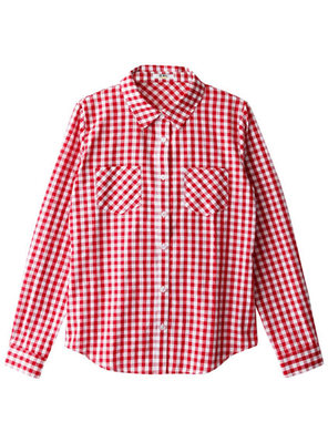 ギンガムチェックシャツ