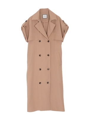 ロールアップ半袖トレンチ