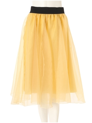 チュールフレアミディスカート