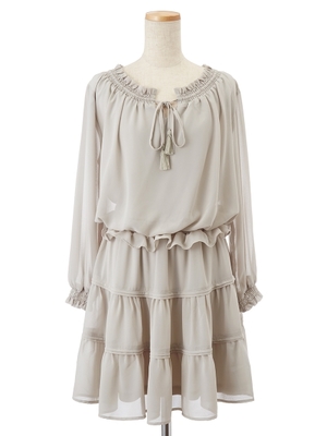 ブラウジングティアードワンピ