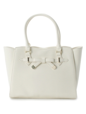 リボン付きトートバッグ