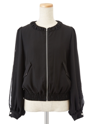 シフォンソデフワブルゾン
