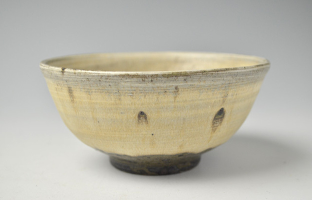 金糸雀釉刷毛目飯碗