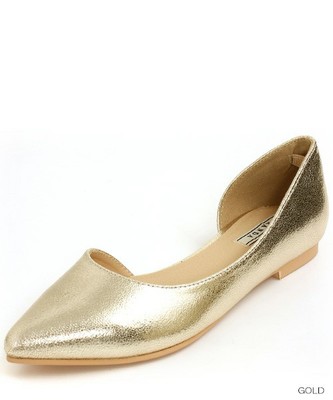 サイドオープンフラットパンプス