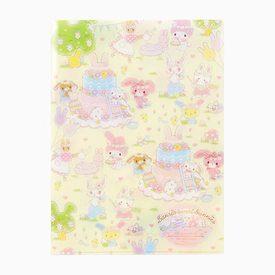 見開きクリアファイル