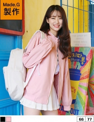 シンプルコットンブルゾン