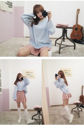 Basic series color knit