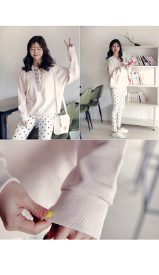 レースアップゆるシルエットスウェット 