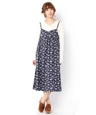 小花柄キャミワンピース