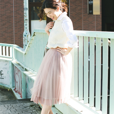 ノスタルジア プリーツチュールスカート