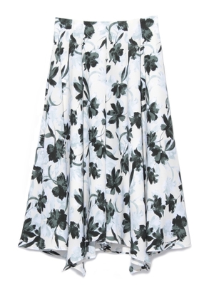 フラワーフレアースカート