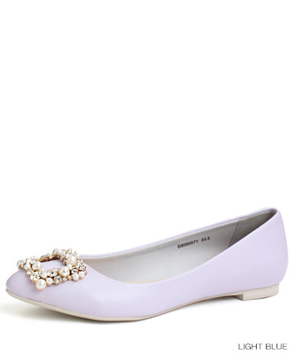 RANDA (ランダ)パール&ビジューモチーフフラッツ