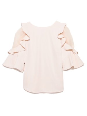 スリーブフリルブラウス