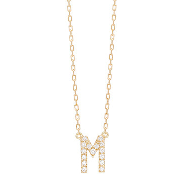 AHKAH　イニシャルネックレス