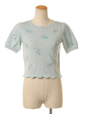 Supreme.La.La. (シュープリーム ララ)  フラワーシシュウニットトップス