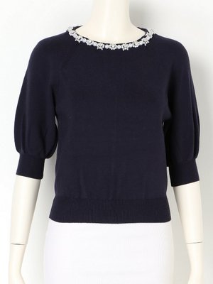 Snidel  パールモチーフコンパクトニット